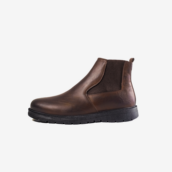 Bottine en Cuir Noir
