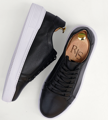 Sneakers Dried red En Cuir grainé