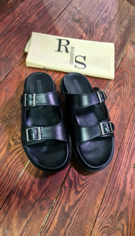 Sandale en cuir